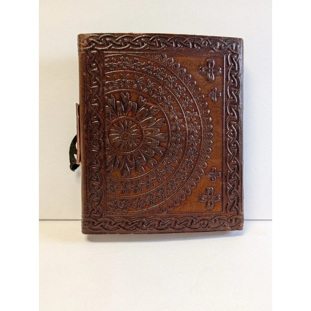 Handmade Vintage Leather Tree Of Life Journal Travel Diary Writing Notebook Gift